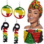 MTLEE 4-Piece Women's African Accessory Set