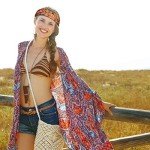 8-Piece Stretchy Boho Print Hair Accessories Set