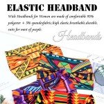 SAWINDA Boho Elastic Headbands for Women (Set of 4)