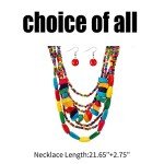 Colorful African Jewelry Set for Women