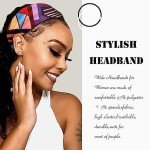 SAWINDA Boho Elastic Headbands for Women (Set of 4)