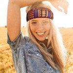 8-Piece Stretchy Boho Print Hair Accessories Set