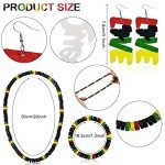 Rasta Jewelry Set: Headband, Earrings, Sunglasses & More