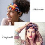 Boho Print Stretchy Headband Set for Women
