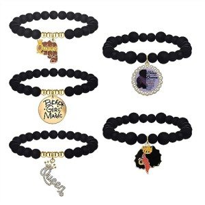 Beaded African Charm Bracelet for Women