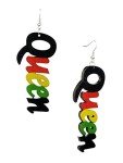 Afrocentric Wood Dangle Earrings for Women