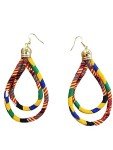 African-Inspired Women's Hoop Earrings in Vibrant Styles