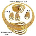 Elegant African Jewelry Set with Necklace and Earrings