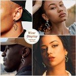 FaithHeart Black Africa Shaped Drop Earrings