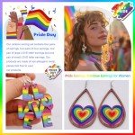 Rainbow Pride Earrings Set for Women