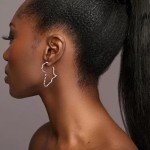 African Map Earrings for Stylish Women