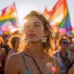 Rainbow Pride Earrings Set for Women