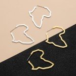 African Map Earrings for Stylish Women