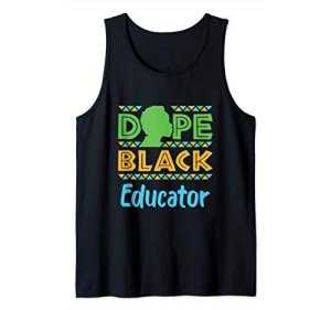 Stylish Afrocentric Black Educator Tank Top