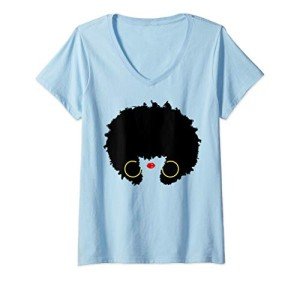 Afrocentric V-Neck T-Shirts for Women