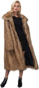 Women's Shaggy Faux Fur Lapel Jacket
