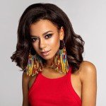 African Fabric Tassel Hoop Earrings for Women