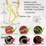 African Map Pendant Necklace for Women - Gold Plated