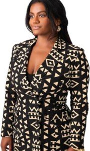 D'IYANU Women's African Print Stretch Blazer & Pants