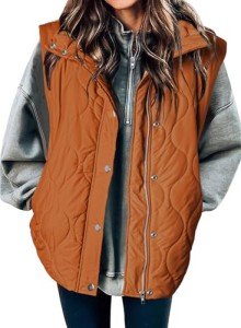 EVALESS Women's Lightweight Cropped Puffer Vest
