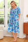 Ekouaer Women’s Floral Print House Dresses with Pockets