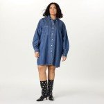 Katerina Classic Indigo Denim Shirtdress for Women