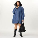 Katerina Classic Indigo Denim Shirtdress for Women