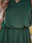 CUPSHE Women's Green Knit Beach Cover Up Dress
