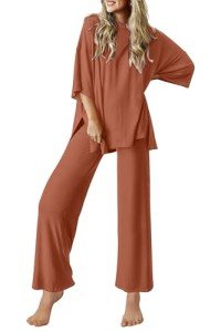 Ekouaer Women's Soft Comfy Lounge Set