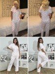 Ekouaer Women’s Soft Heart Print Pajama Set