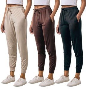 3 Pack Women's Soft Lounge Joggers & Sleepwear