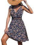 CUPSHE Women's Floral Mini Dress with V Neck