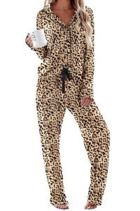 Ekouaer Women's Soft Long Sleeve Pajama Set