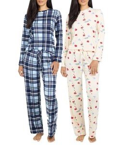 Women’s 2-Pack Long Sleeve Cotton Pajama Sets