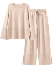 Trendy Women's 2-Piece Cozy Sweater and Pants Set
