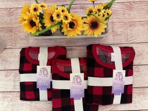 Stars Above Women's Plaid Thermal Pajama Set