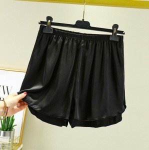 Cozy Women's Satin Lounge Shorts for Sleep
