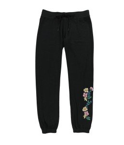 Embroidered Flower Pajama Jogger Pants for Women