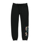 Embroidered Flower Pajama Jogger Pants for Women