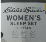 Eddie Bauer Women's Supersoft Grey Sleep Set