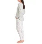 Cozy Brushed Knit Jogger Pajama Set in Gray