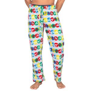 Women's Plush Pajama Lounge Pants with Twister Print