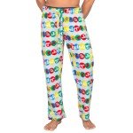 Women's Plush Pajama Lounge Pants with Twister Print