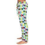 Women's Plush Pajama Lounge Pants with Twister Print