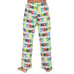 Women's Plush Pajama Lounge Pants with Twister Print
