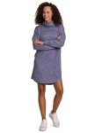 Cozy Cowl Neck Sweatshirt Dress for Women