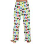 Women's Plush Pajama Lounge Pants with Twister Print