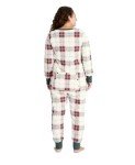 Plaid Union Suit Pajamas for Women - XXL