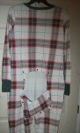 Plaid Union Suit Pajamas for Women - XXL