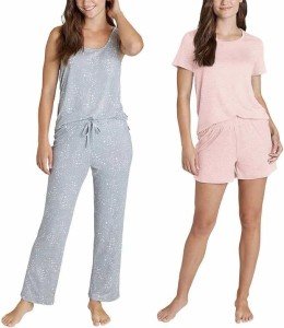 Eddie Bauer Women's Cozy 4-Piece Pajama Set